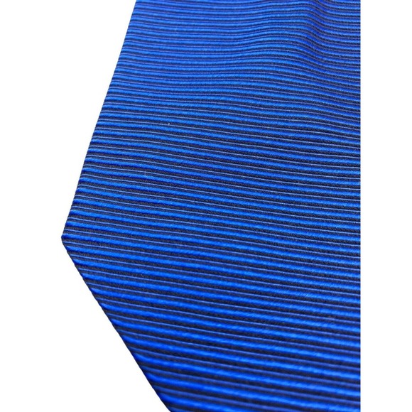 Luciano Gatti Elite Tie Blue Black Textured Necktie 100% Silk Italy Made Luxury - Picture 3 of 8
